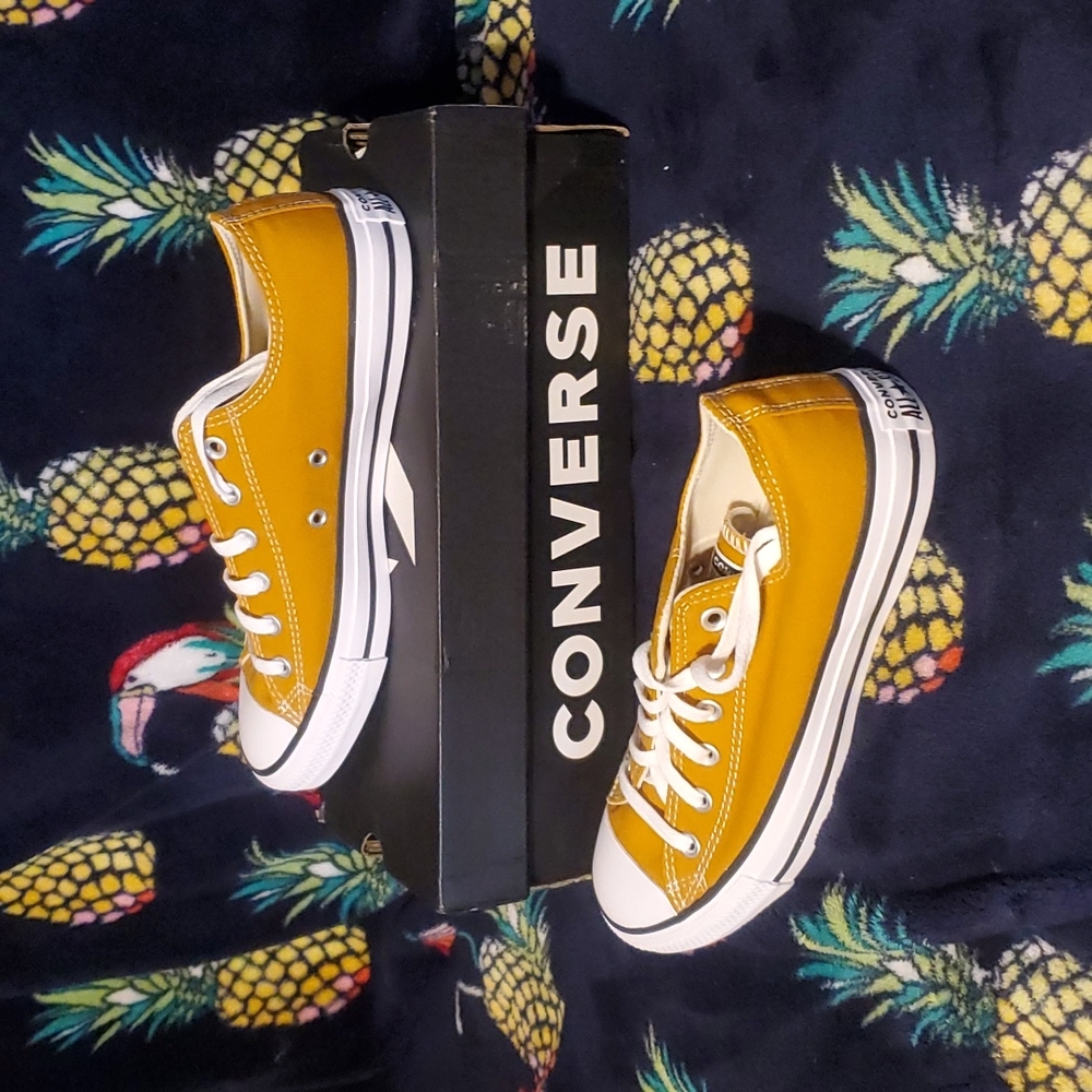 New in Box Saffron Yellow Converse